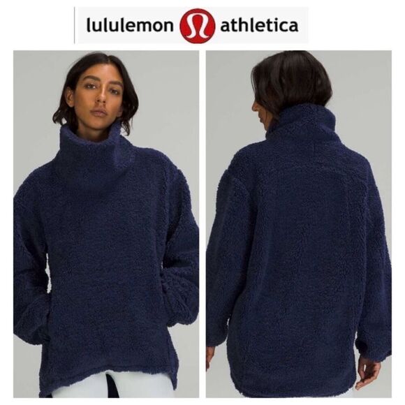 NWT Lululemon Warmth Restore Long Pullover Size 8 Night Sea - Picture 1 of 8